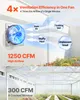 VEVOR, ventilátor pro odtah vzduchu s mřížkou, průměr 312 Náhled obrázku produktu 3