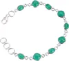 Indisches Boho Silber Armband, Edelsteinarmband - Calcedon, Produktbild-Vorschau 2