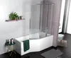 ECOLAM Duschbadewanne Set Badewanne Glasabtrennung Produktbild-Vorschau 1