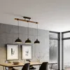 Lindby Hängeleuchte Holgar, grau, 3-flg., Holz, Metall, E27 Produktbild-Vorschau 3