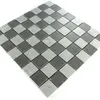 Keramik Mosaikfliesen Bombay Schachbrett Grau Anthrazit Produktbild-Vorschau 3