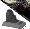 A collage showing a car interior with a focus on the gear shift area and a close-up of a gear shift boot and console part. Náhled obrázku produktu