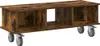 vidaXL TV-standaard, 100 x 35 x 35 cm, rook-eikenfineer, Productafbeelding-voorbeeld 1