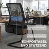 HOMCOM 2er-Set ergonomische Schreibtischstühle, Produktbild-Vorschau 4