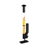 MEULBATY Feuersäule 157cm Edelstahl Pelletfackel, Produktbild-Vorschau 1