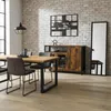 Relaxdays Küchenschrank mit Glastüren, HBT: 75 x 110 x 33 Produktbild-Vorschau 3