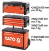 Yato YT-09101, Werkzeugkasten, Metall, Schwarz, Rot, 45 kg, Produktbild-Vorschau 27