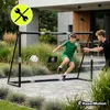 Fußballtor 240 x 160 cm, stabiles Stahlgestell schwarz, Produktbild-Vorschau 7