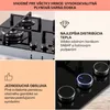 Klarstein Plynový sporák 4 horáky, 8,5 kW vstavaný plynový Náhľad obrázku produktu 4