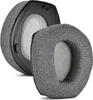 Two black and gray ear pads for headphones are shown against a white background. Produktbild-Vorschau