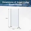 A diagram showing the dimensions of a room divider. Podgląd zdjęcia produktu