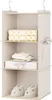 Beige Kleiderschrank mit Faltschubladen und Scharnieren Produktbild-Vorschau 1