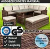 Poly-Rattan Eck Sitzgruppe ECO braun/beige Produktbild-Vorschau 3