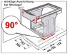 Hailo Abfallsammler 3666791 TZ Swing Terzett 2x 7 + 15 Produktbild-Vorschau 9