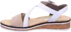 Rieker Damen Keil-Sandaletten Weiß/Beige Voir les images du produit 36