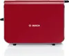 A red Bosch toaster is shown from the front on a white background. Produktbild-Vorschau
