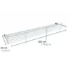 A white wall-mounted drying rack with dimensions indicated. Voir les images du produit