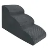 Domarex DOGGURU Streifen Grau Hundetreppe 3 Stufen 60x30x40 Produktbild-Vorschau 1