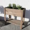 BURI Hochbeet Holzhochbeet 80,5x78,5x40cm Kiefer Garten Produktbild-Vorschau 4