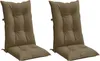 vidaXL Hochlehner-Auflagen 2 Stk. Melange Taupe 120x50x7 cm Produktbild-Vorschau 7