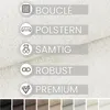 novely® MONIQUE Samtweicher Bouclé-Velours-Stoff, Schwer Produktbild-Vorschau 2