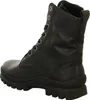 A black leather lace-up boot shown from the side. Produktbild-Vorschau