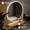Wandspiegel NOVA rund 100 cm mit LED Beleuchtung Produktbild-Vorschau 3