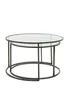 Table basse Light & Living S/2 Ø65x39+Ø75x44 cm DUARTE, Voir les images du produit 4