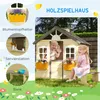 Outsunny Spielhaus für Kinder Holz Kinderspielhaus mit Produktbild-Vorschau 5