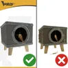 Maison pour chat sur pattes avec griffoir Voir les images du produit 6