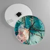 Wanduhr - Rund - Glasuhr - Flüssigkeit Gold Rosa - 40x40cm Produktbild-Vorschau 2