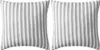 The Living Store Gartenkissen 2 Stk. Streifenmuster 45 x 45 Produktbild-Vorschau 3