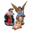 XL Weihnachtskrippe Figuren Set - 10-teilig - Krippen Stall Produktbild-Vorschau 3