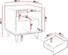 Comodino con cassetto e scaffale PRESIDIO - rovere artisan Anteprima dell’immagine prodotto 6