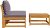 vidaXL 3-tlg. Garten-Lounge-Set mit Kissen Massivholz Produktbild-Vorschau 5