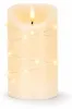 LED Kerze mit Lichterkette "Cynthia" 12,5cm Produktbild-Vorschau 2