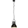 Pendelleuchte 1-flammig Ø 23 cm schwarz/chrom Produktbild-Vorschau 3