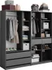 Vicco Kleiderschrank Elmo, 100 x 200 cm 2er Set, Anthrazit Produktbild-Vorschau 7