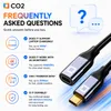 Cavo Di Estensione Co2 Usb-C A Ricarica Rapida Usb Tipo C Anteprima dell’immagine prodotto 25