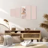 Bild auf Leinwand - Leinwandbild - 5 Teile - Buntstift Frau Produktbild-Vorschau 7