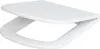 A white toilet seat lid and seat are shown from a diagonal angle against a white background. Produktbild-Vorschau