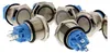 Drucktaster, Chrom - 3V/5V, LED beleuchtet Leuchtringfarbe: Produktbild-Vorschau 3