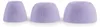 Three different sized ear tips for headphones, labeled S, M, and L. Produktbild-Vorschau