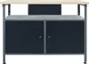 vidaXL Werkbank Schwarz 120x60x85 cm Stahl Produktbild-Vorschau 1