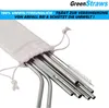 GreenStraws Edelstahl Strohhalme Set Metall Cocktail Produktbild-Vorschau 5