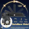 Diagram showing the adjustable angles of an LED floodlight with motion sensor. Náhled obrázku produktu