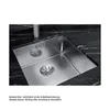 BLANCO CLARON 340-U Durinox®, Edelstahl Durinox®, ohne Produktbild-Vorschau 8