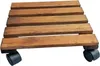 STOLMAK Pflanzenroller 30x30x8 cm Braun– Blumenuntersetzer Produktbild-Vorschau 3