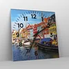 Wanduhr - Quadrat - Glasuhr - Kopenhagen Nahavn Schiffe - Produktbild-Vorschau 4