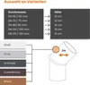 A diagram showing product variants and color options, with an illustration of a pipe fitting. Produktbild-Vorschau